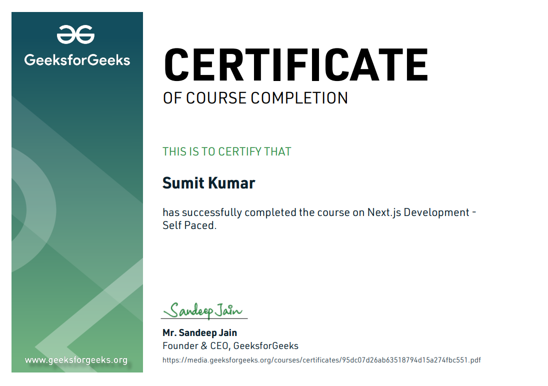 Sumit Kumar - Full Stack Developer | UI/UX Designer | ML Engineer